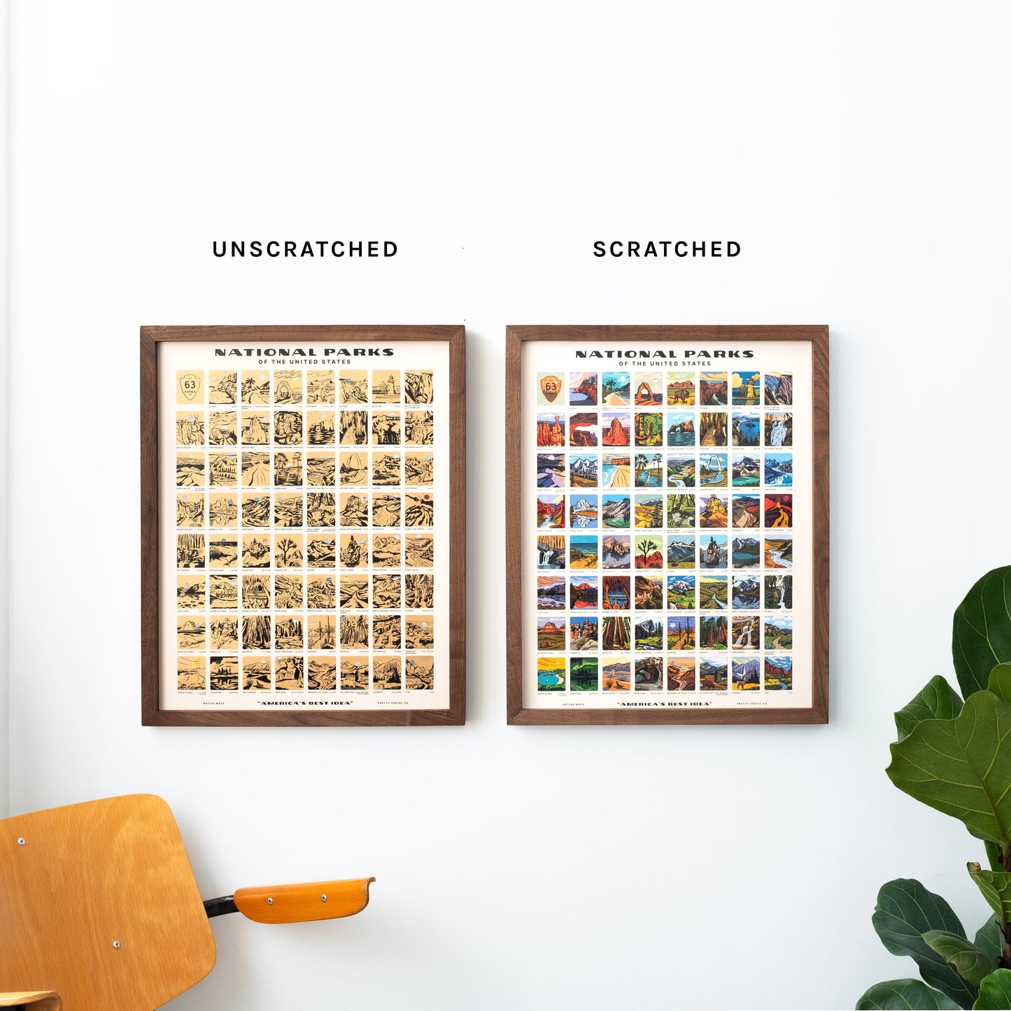 National Parks Scratch-Off Print