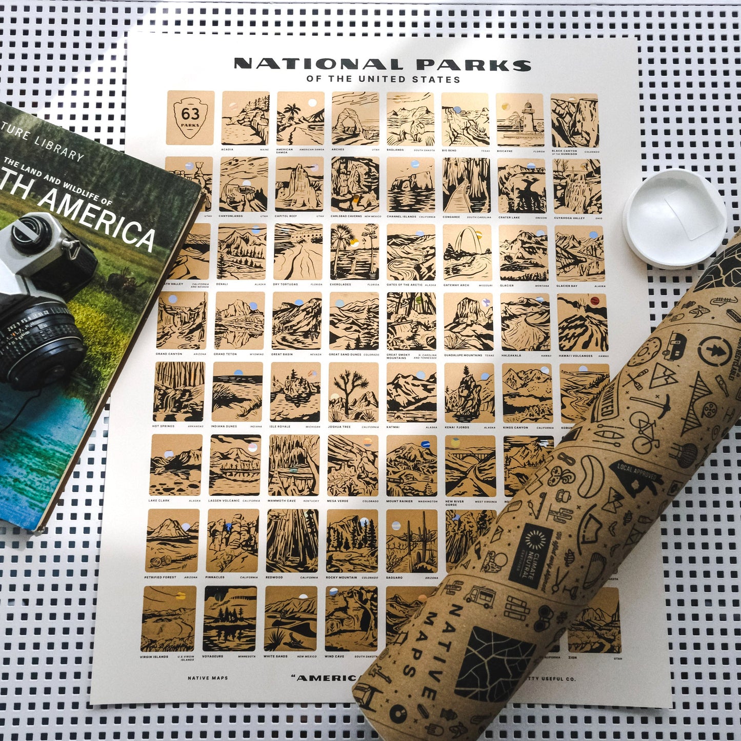 National Parks Scratch-Off Print