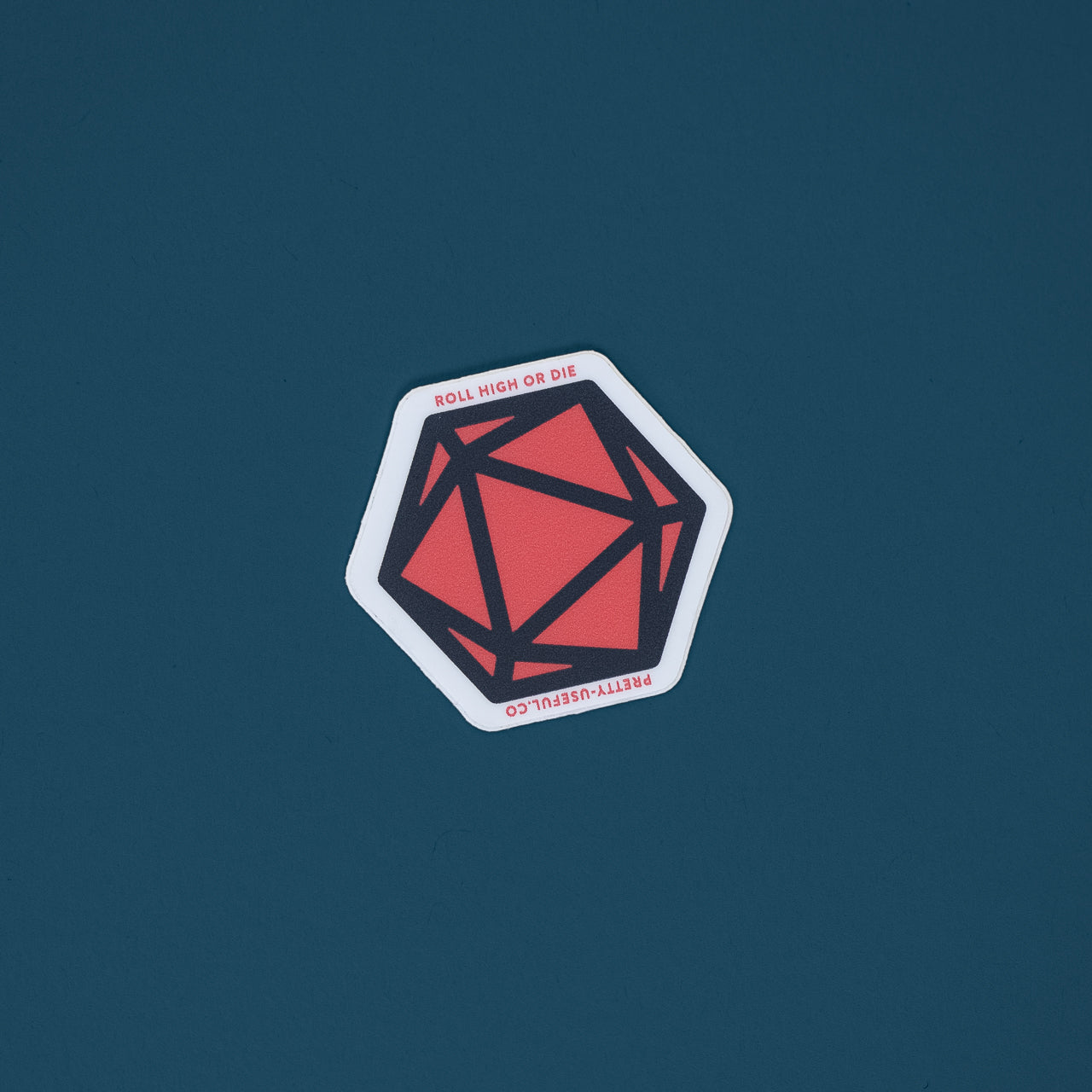 Roll High or Die D20 Sticker