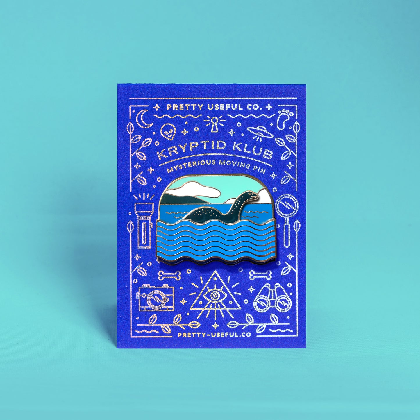 Nessie Sliding Enamel Pin