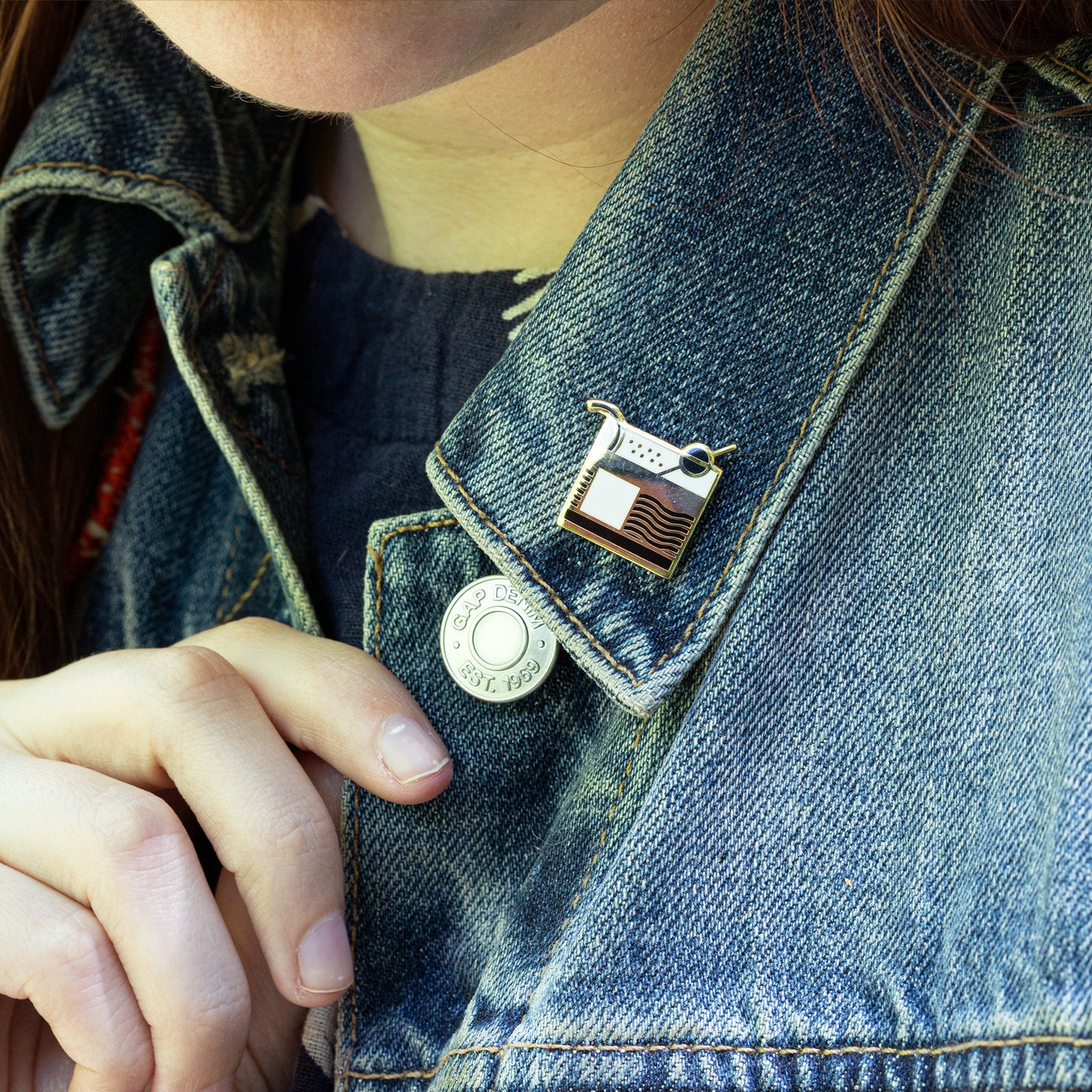 Old Fashioned Cocktail Enamel Pin