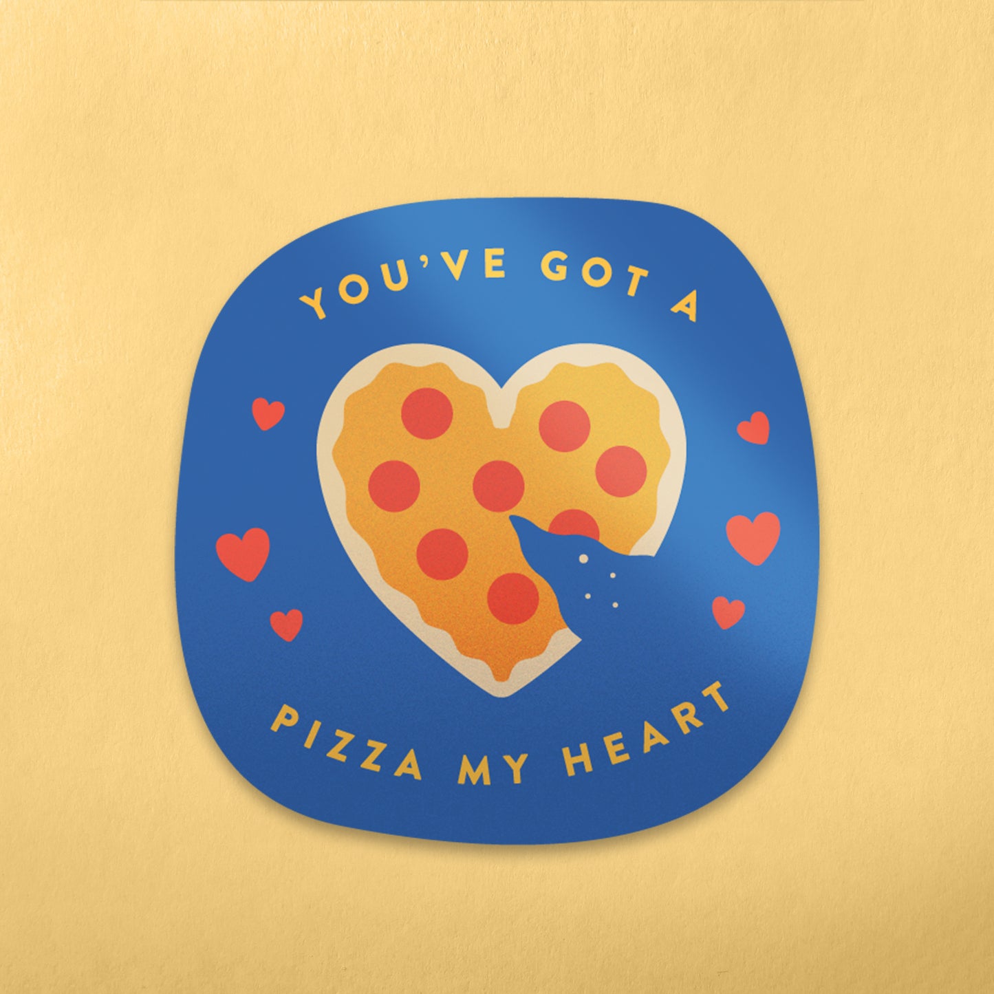 Pizza My Heart Sticker