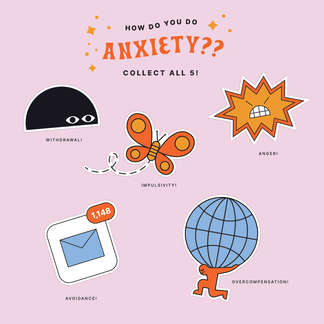 Avoidance: An Anxiety Language Sticker