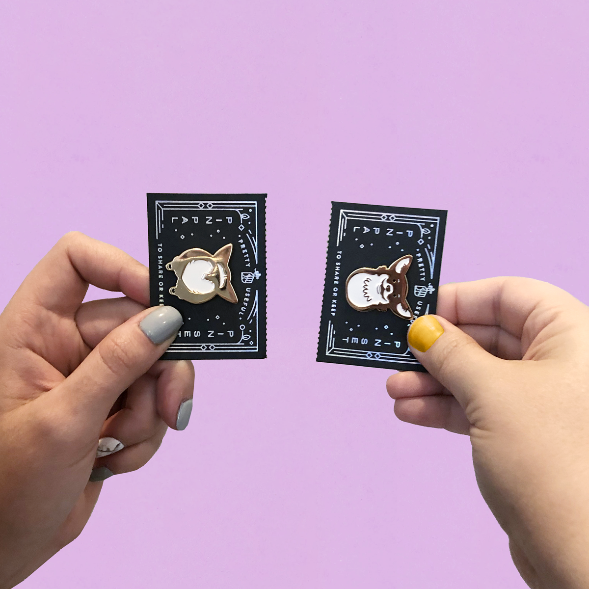 Pin Pals Pin Set: Heads or Tails Corgi