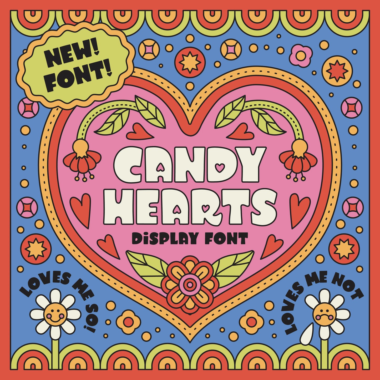 Candy Hearts Display Font