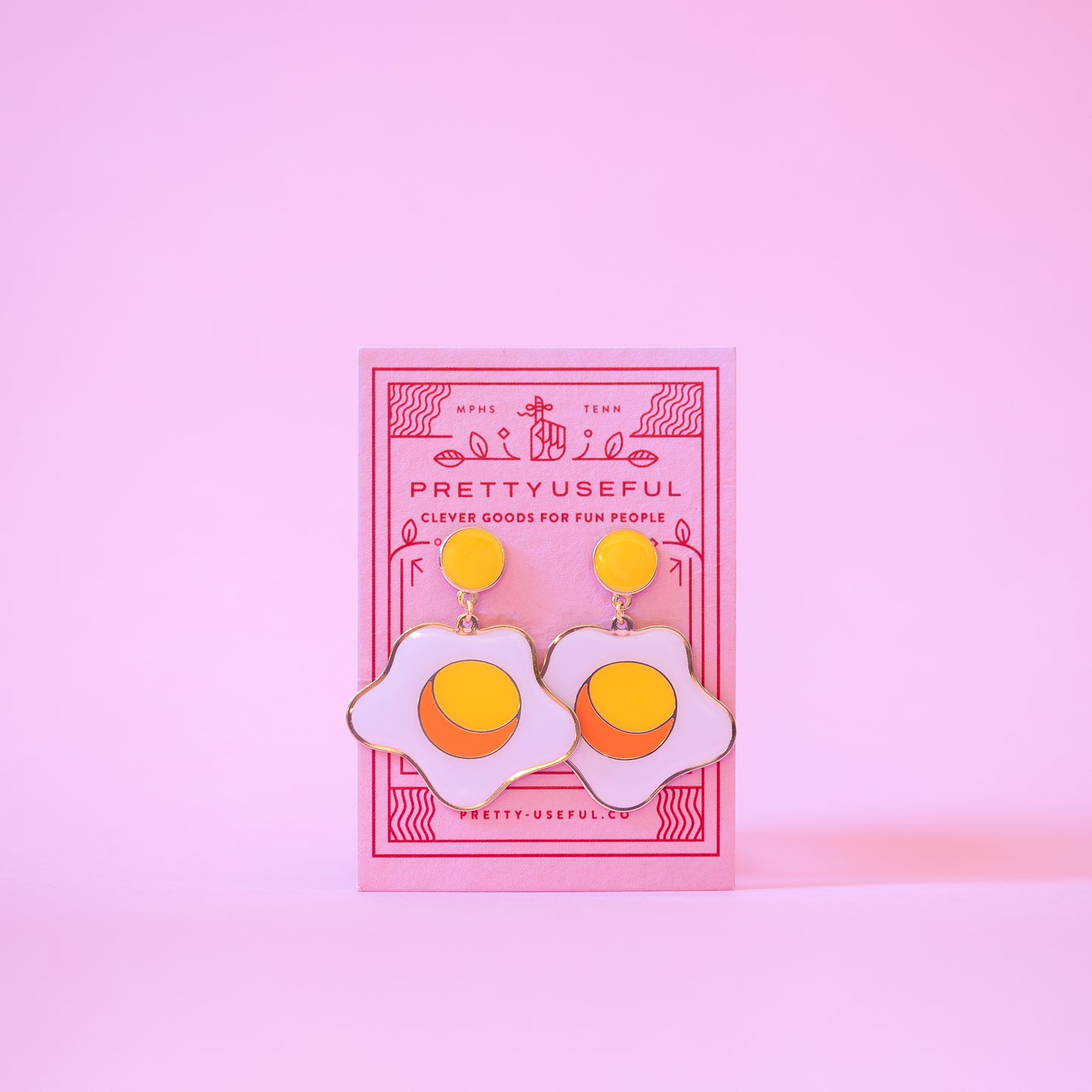 Sunny Side Up Egg Earrings