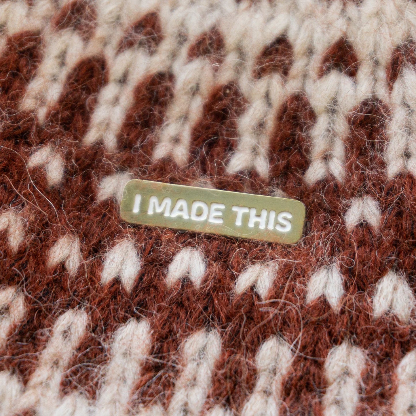 I  MADE THIS Enamel Magnetic Badge