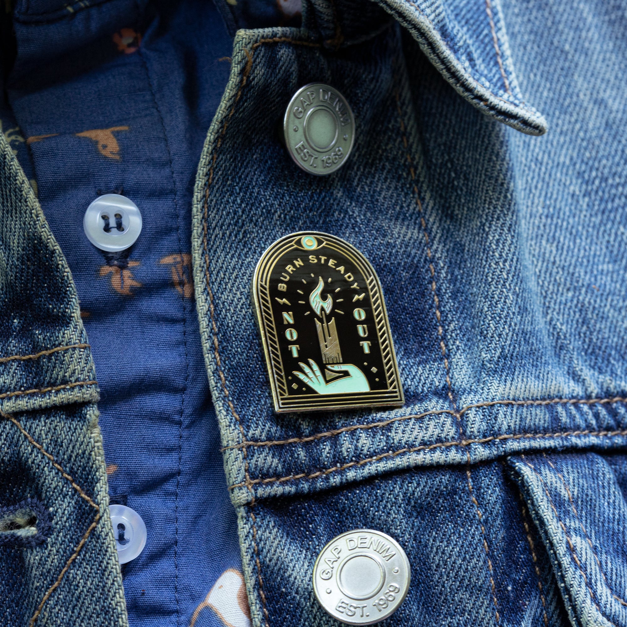 Burn Steady, Not Out Enamel Pin – Pretty Useful Co.