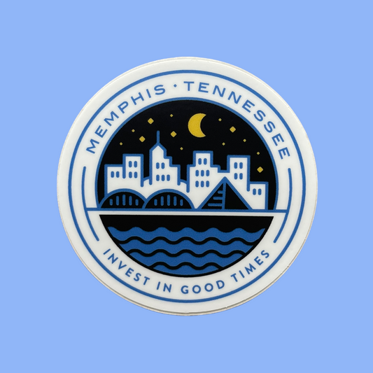 Memphis Sticker - Blue