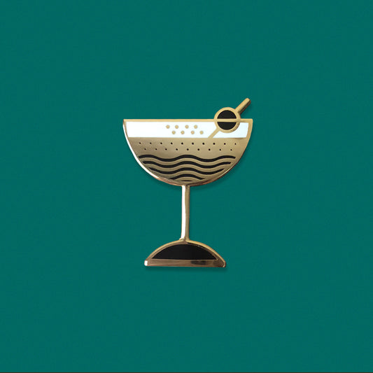 Manhattan Cocktail Enamel Pin