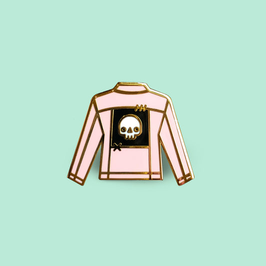 Pink Jacket with Patch Enamel Pin