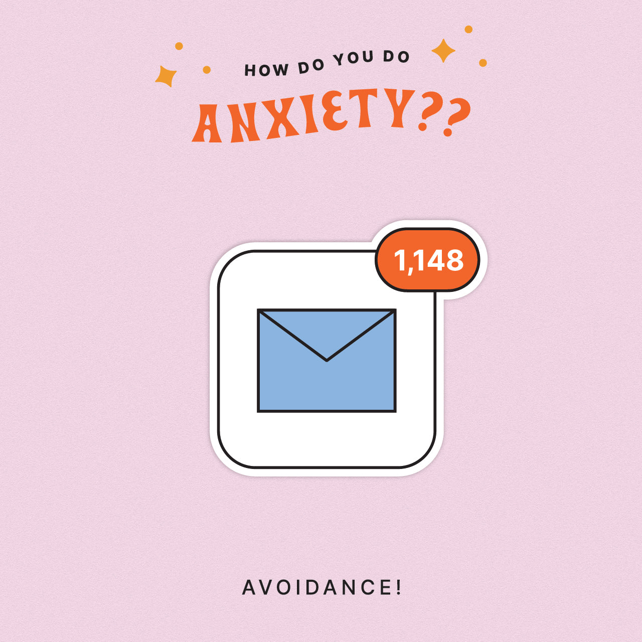 Avoidance: An Anxiety Language Sticker – Pretty Useful Co.
