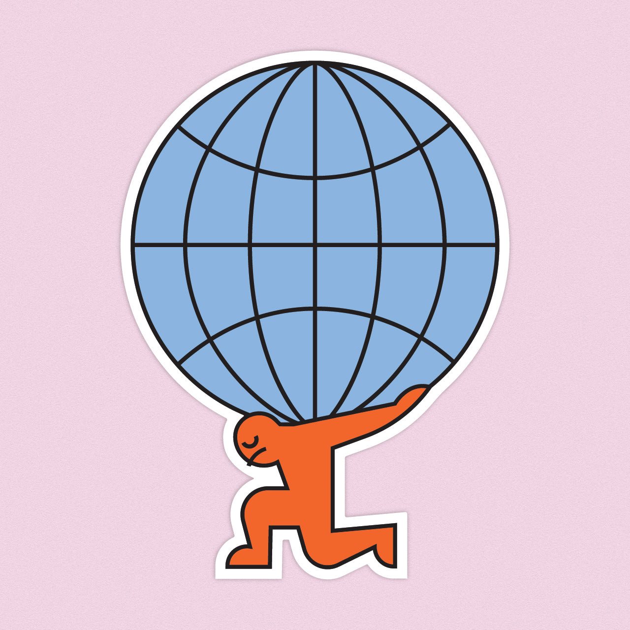 Overcompensation: An Anxiety Language Sticker – Pretty Useful Co.