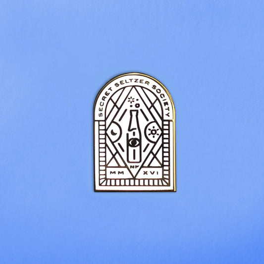 Now Fizzing: Secret Seltzer Society Enamel Pin